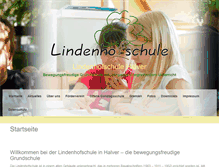 Tablet Screenshot of lindenhofschule.com